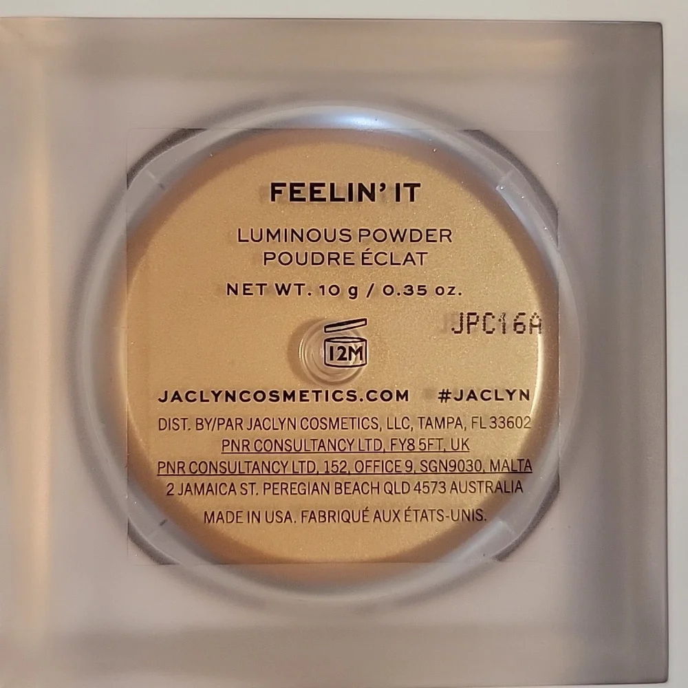 Jaclyn Cosmetics Luminous Powder - FEELIN' IT, NIB